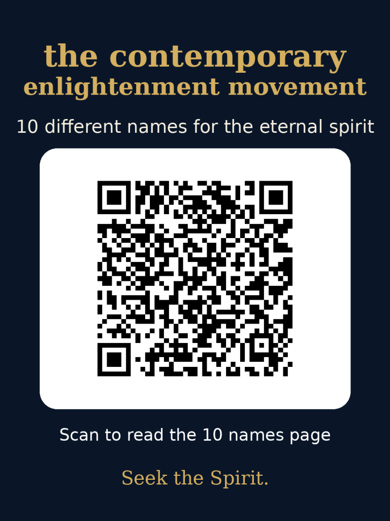QR code linking to the 10 different names for the eternal spirit page